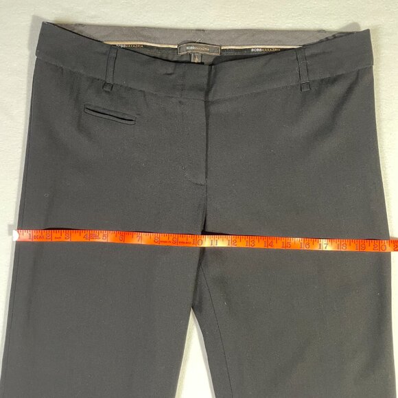 BCBG Christine Wide Leg Trousers Size 10 Black Wool Blend Lightweight Flowy - Picture 9 of 16
